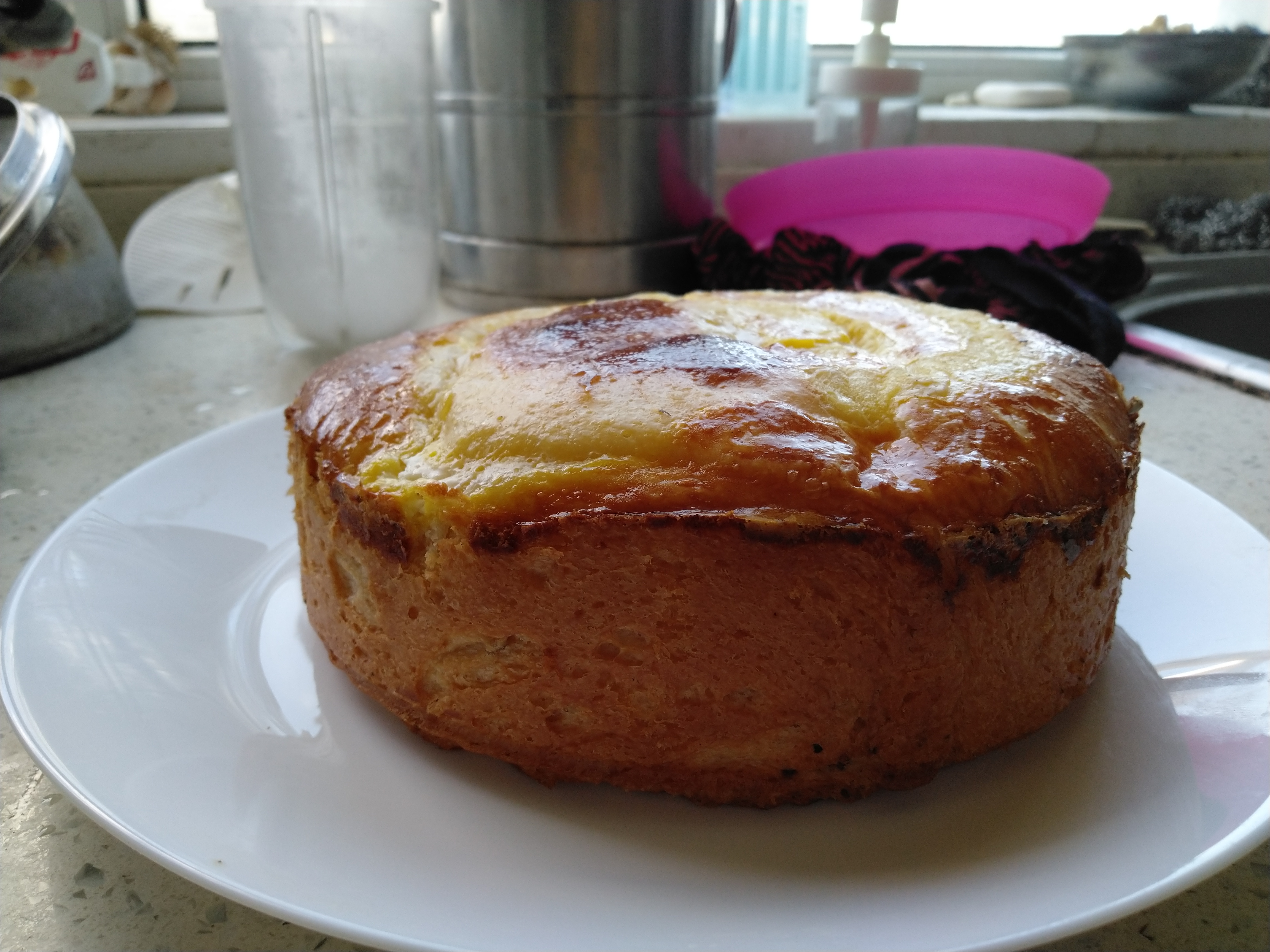 松软的酸奶面包